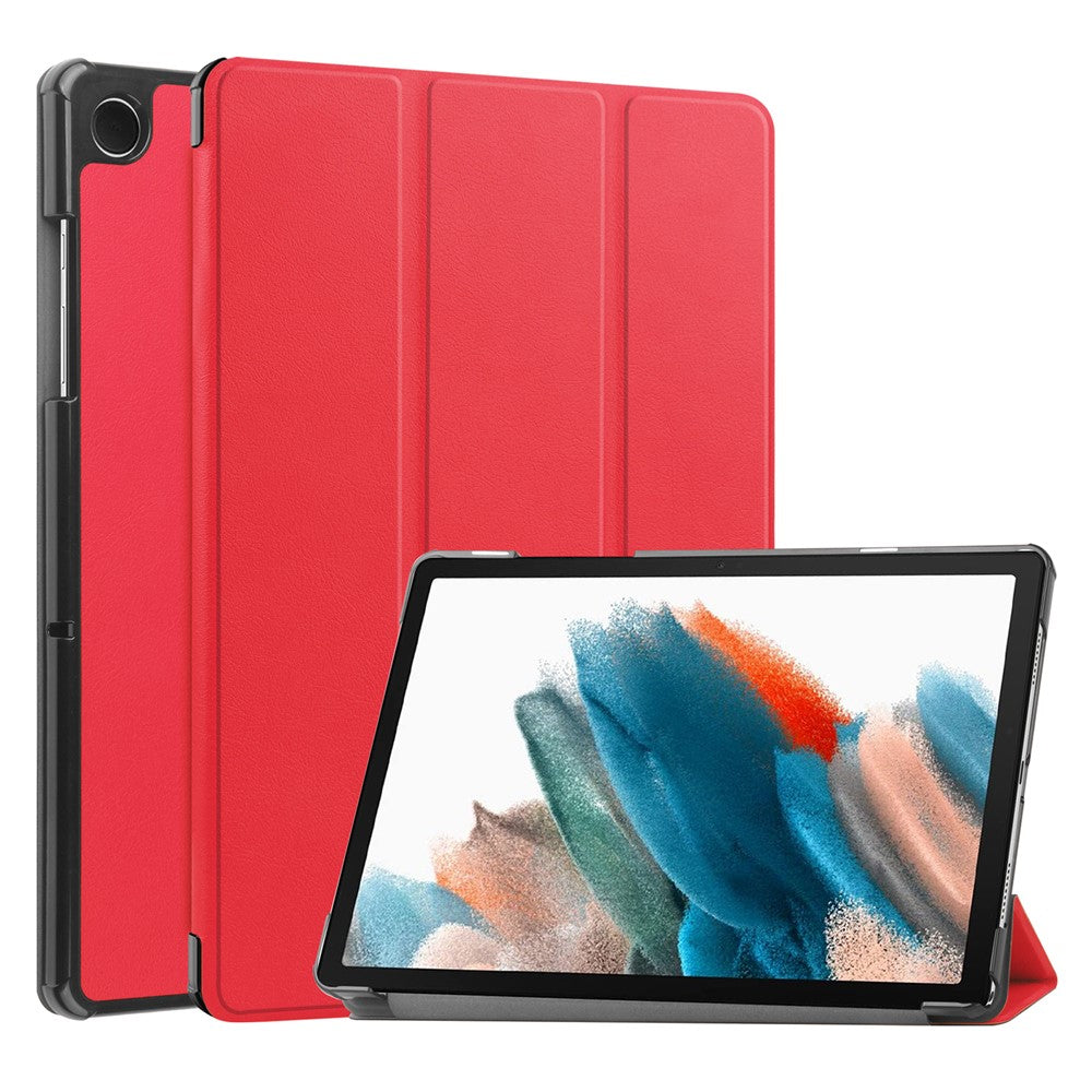 For Samsung Galaxy Tab A9 Tri-fold Stand PU Leather Tablet Case Full Protection Tablet Cover