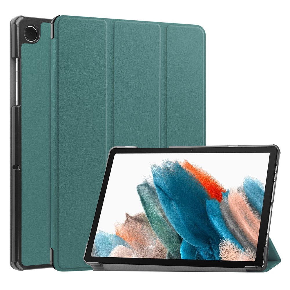 For Samsung Galaxy Tab A9 Tri-fold Stand PU Leather Tablet Case Full Protection Tablet Cover