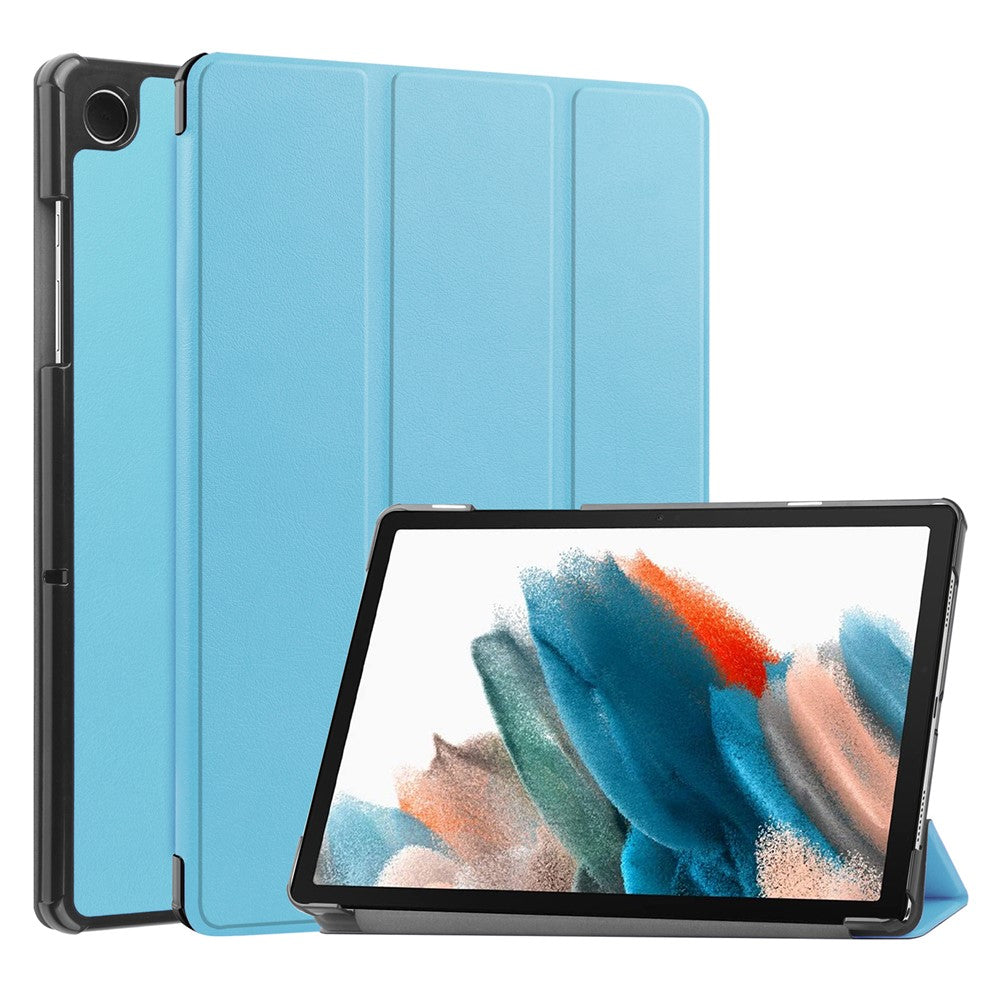 For Samsung Galaxy Tab A9 Tri-fold Stand PU Leather Tablet Case Full Protection Tablet Cover