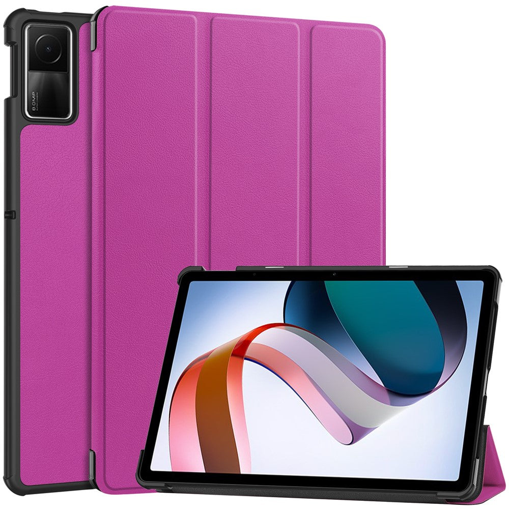 For Xiaomi Redmi Pad SE Tri-fold Stand Tablet Case Anti-drop PU Leather Tablet Cover