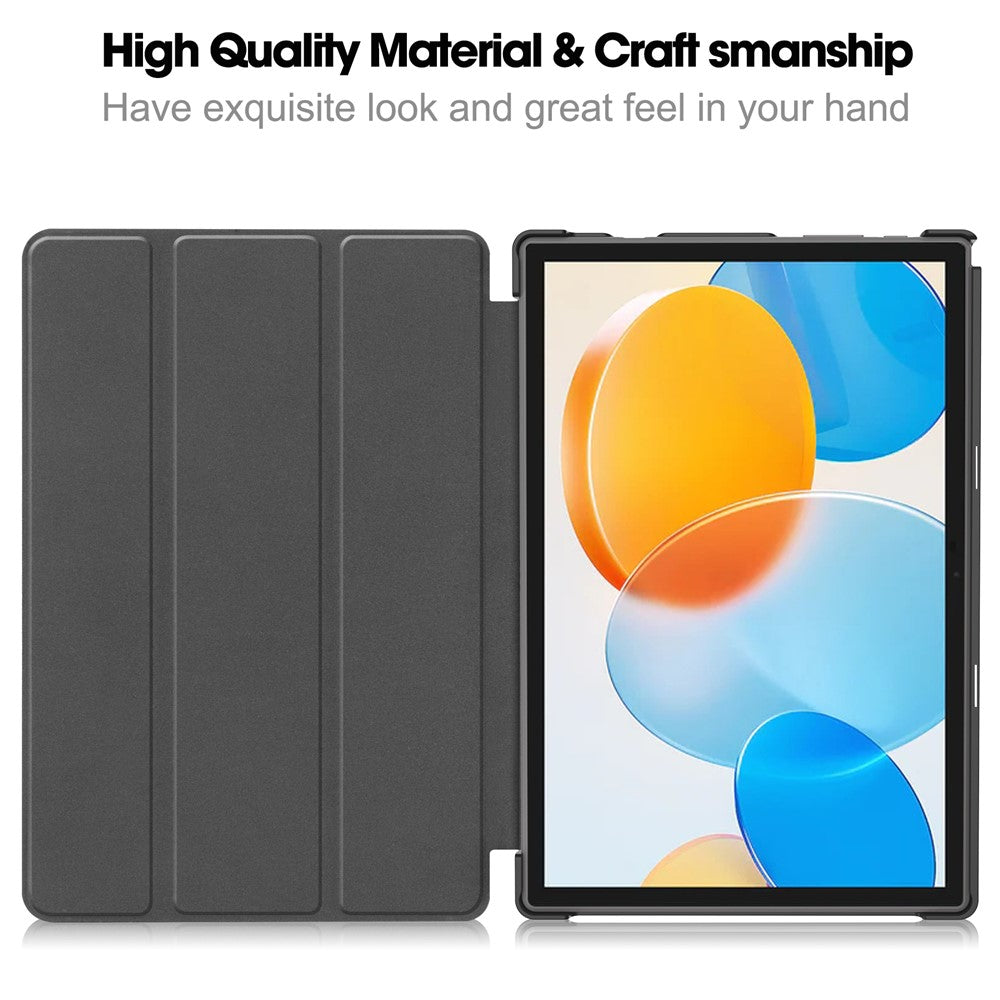 For Teclast M40 / M40 Plus / P20 HD / P20S Tablet Case Tri-fold Stand PU Leather Anti-drop Tablet Cover