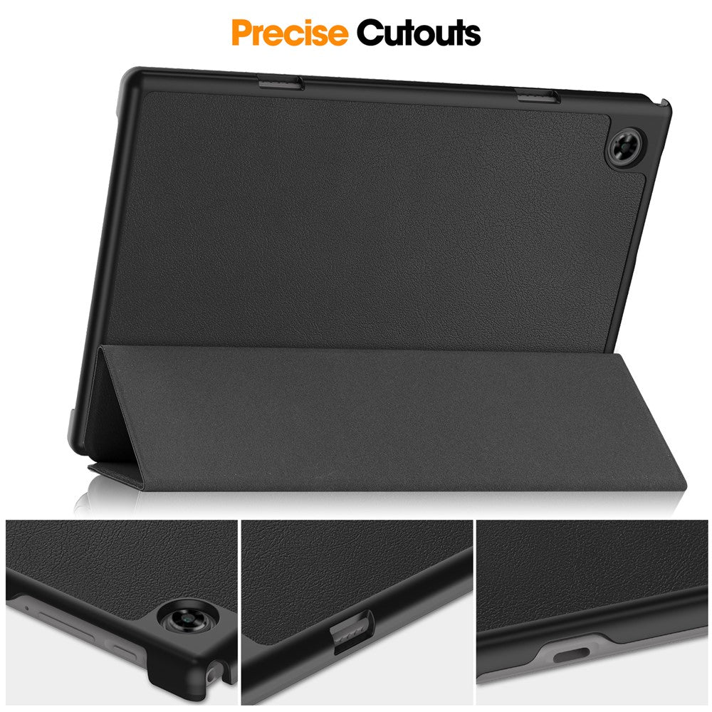 For Teclast M40 / M40 Plus / P20 HD / P20S Tablet Case Tri-fold Stand PU Leather Anti-drop Tablet Cover