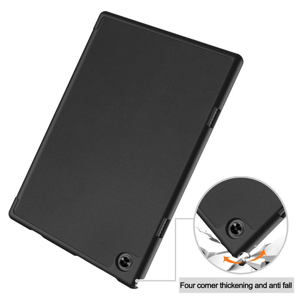 For Teclast M40 / M40 Plus / P20 HD / P20S Tablet Case Tri-fold Stand PU Leather Anti-drop Tablet Cover