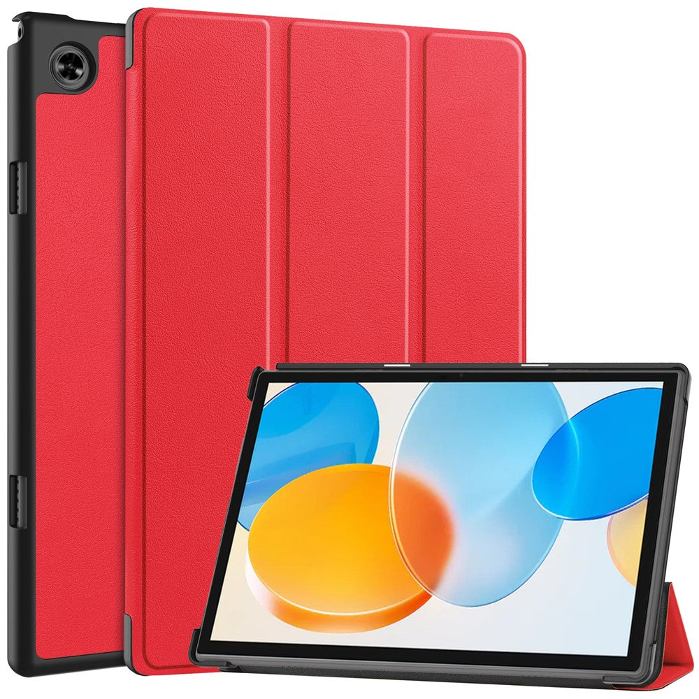 For Teclast M40 / M40 Plus / P20 HD / P20S Tablet Case Tri-fold Stand PU Leather Anti-drop Tablet Cover
