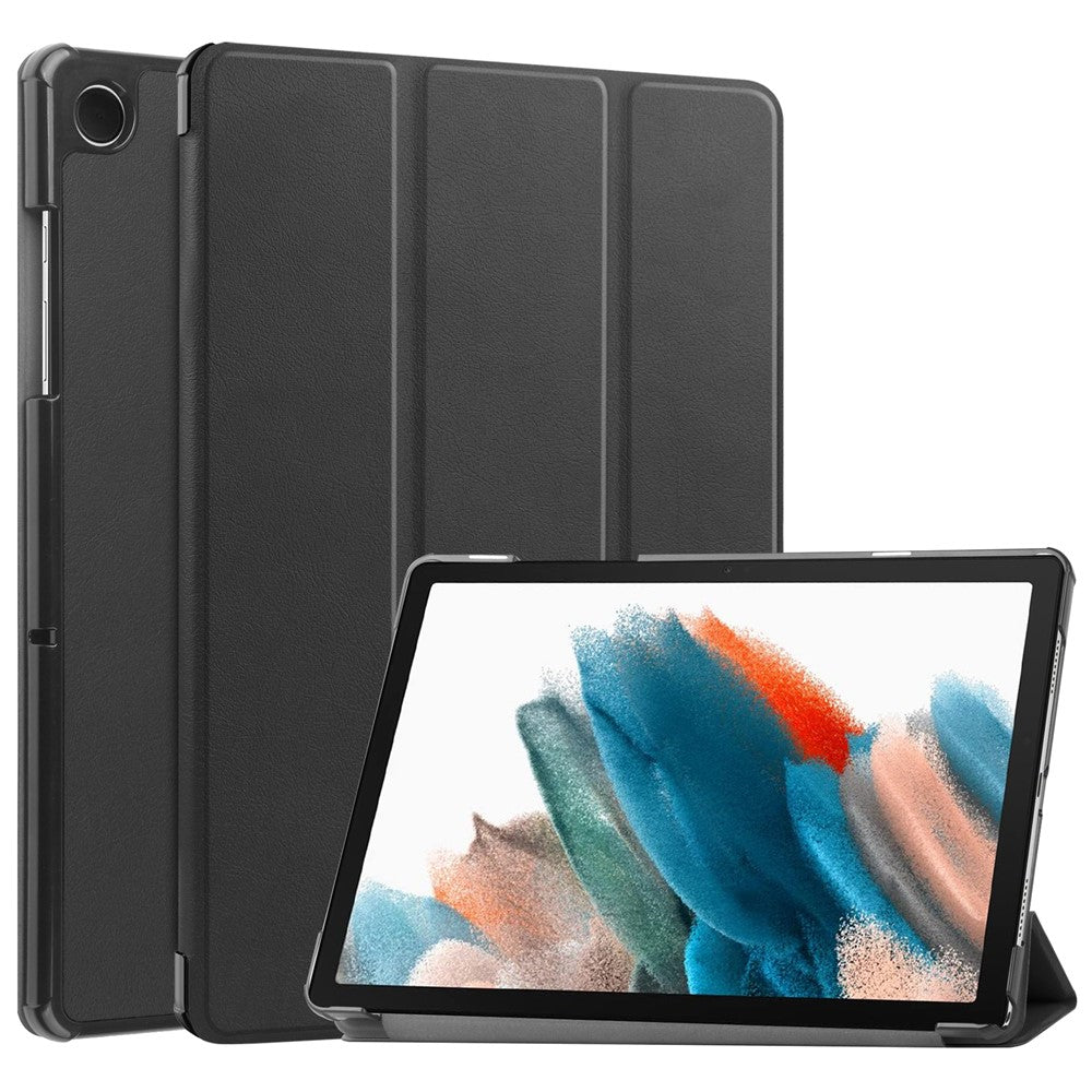 For Samsung Galaxy Tab A9+ PU Leather Tablet Case Tri-Fold Stand Cover with Auto Sleep / Wake