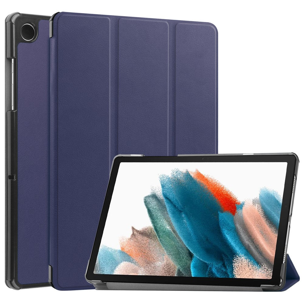 For Samsung Galaxy Tab A9+ PU Leather Tablet Case Tri-Fold Stand Cover with Auto Sleep / Wake