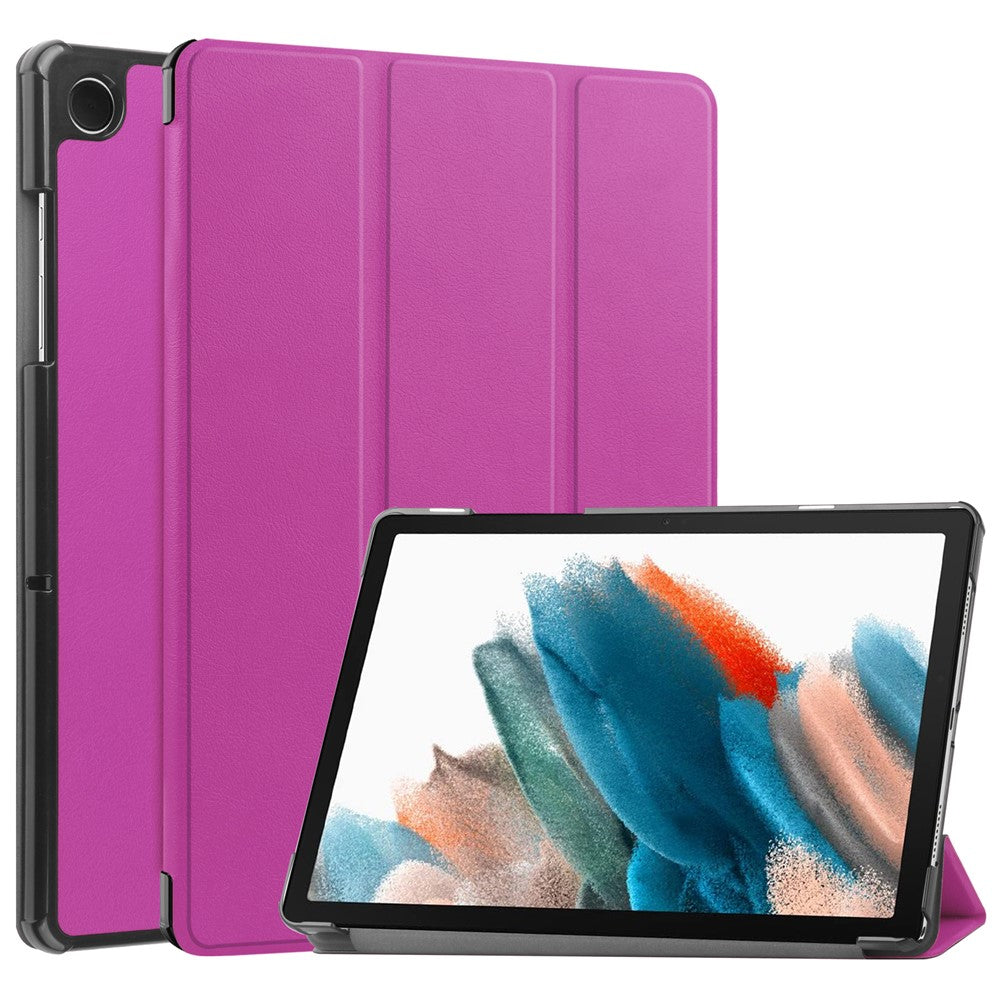 For Samsung Galaxy Tab A9+ PU Leather Tablet Case Tri-Fold Stand Cover with Auto Sleep / Wake