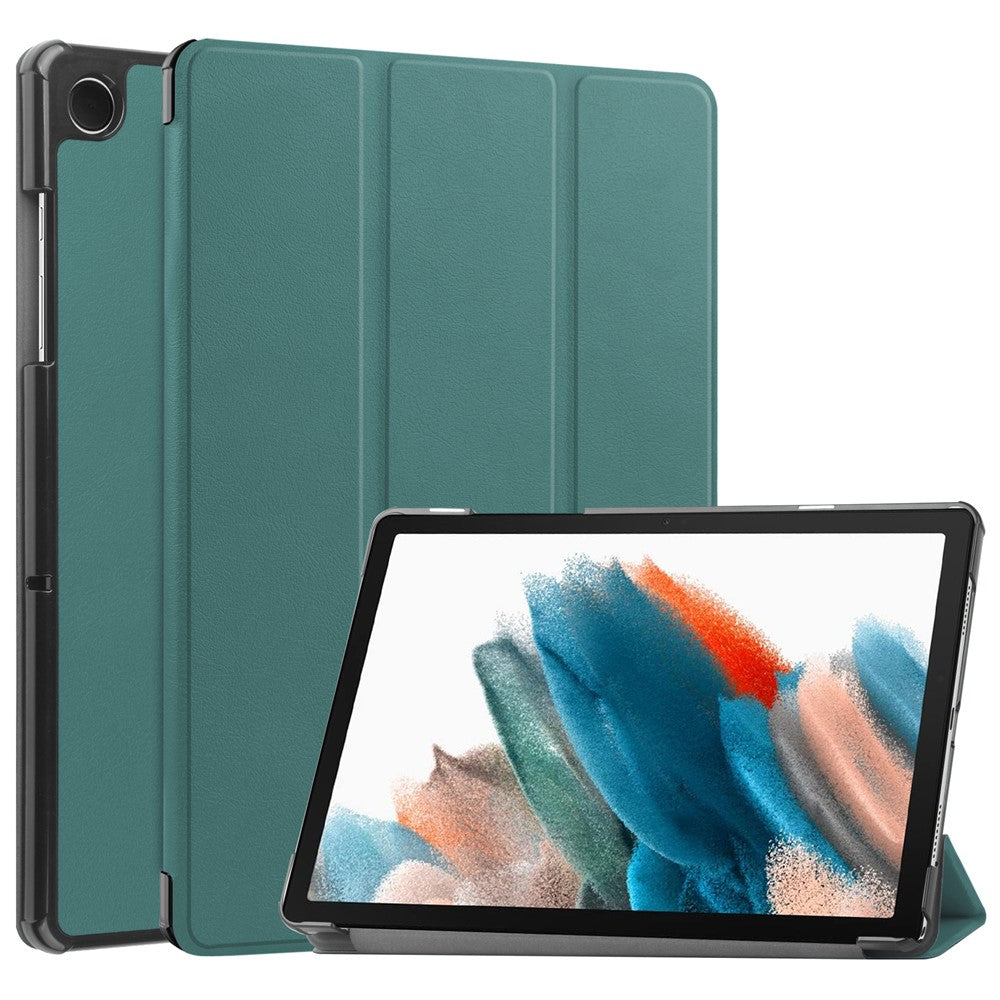 For Samsung Galaxy Tab A9+ PU Leather Tablet Case Tri-Fold Stand Cover with Auto Sleep / Wake