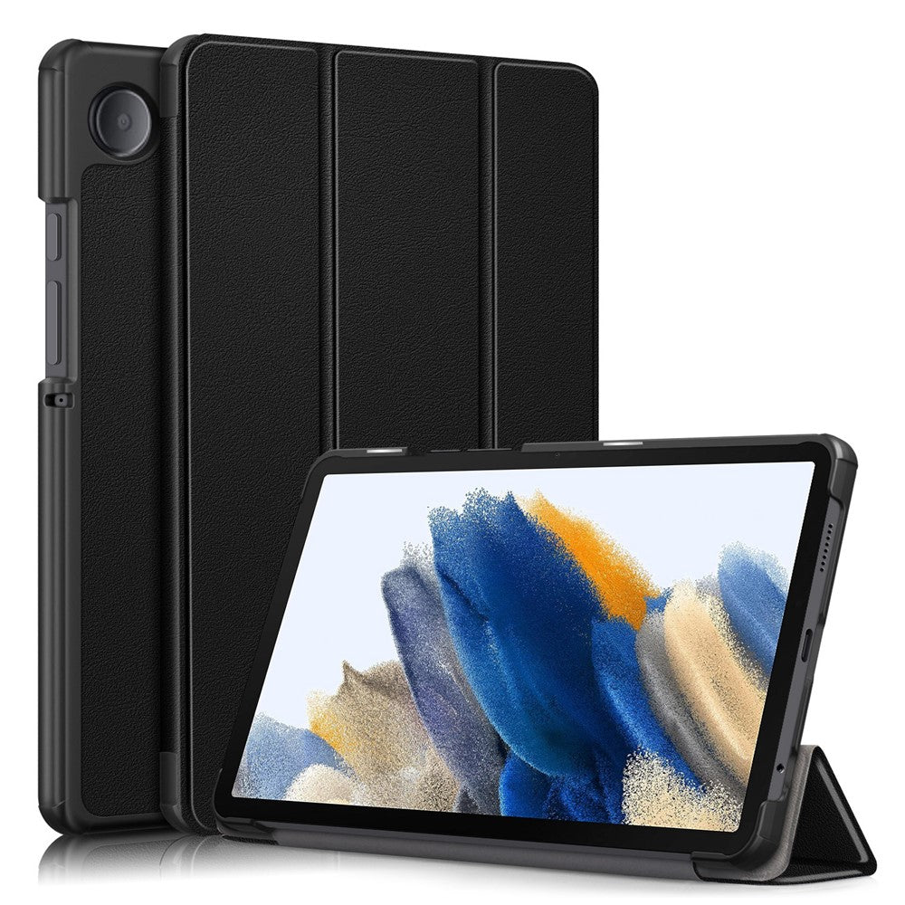 For Samsung Galaxy Tab A9 X115 PU Leather Tablet Case Tri-fold Stand Cover