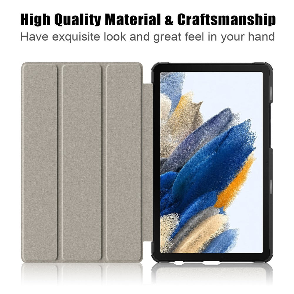 For Samsung Galaxy Tab A9 X115 PU Leather Tablet Case Tri-fold Stand Cover