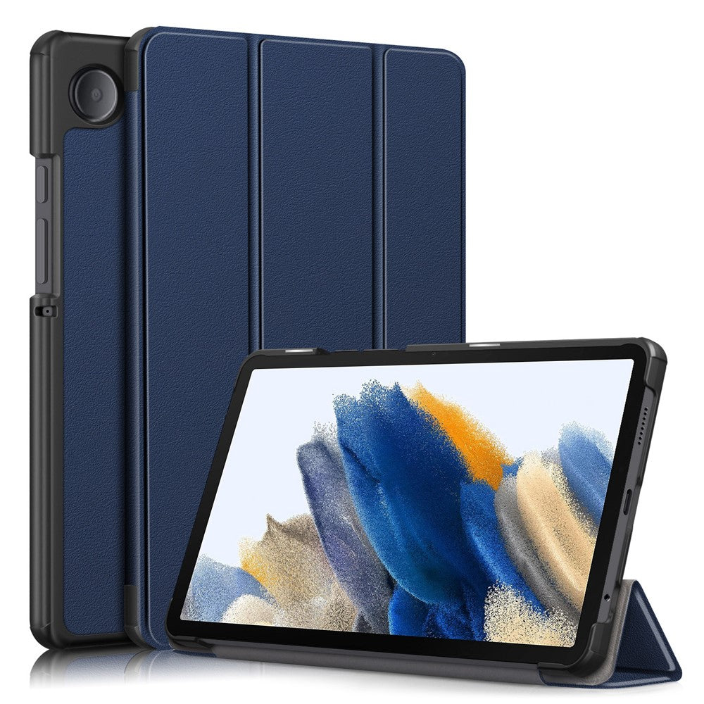 For Samsung Galaxy Tab A9 X115 PU Leather Tablet Case Tri-fold Stand Cover