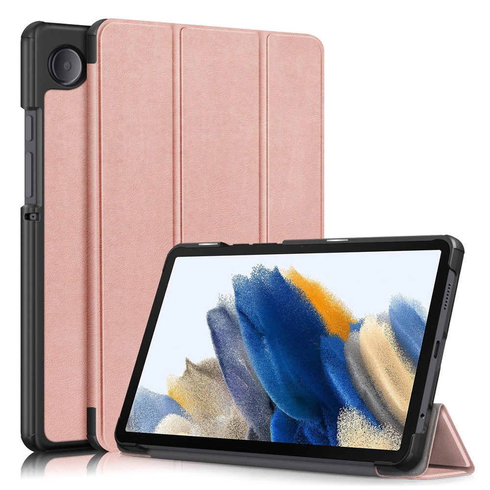 For Samsung Galaxy Tab A9 X115 PU Leather Tablet Case Tri-fold Stand Cover