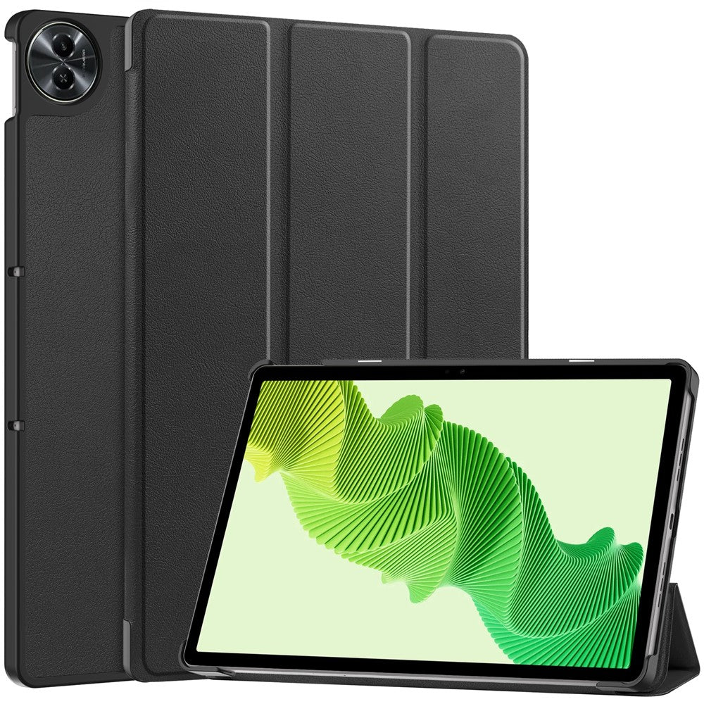 For Realme Pad 2 Trifold Stand Tablet Case PU Leather Full Protection Cover