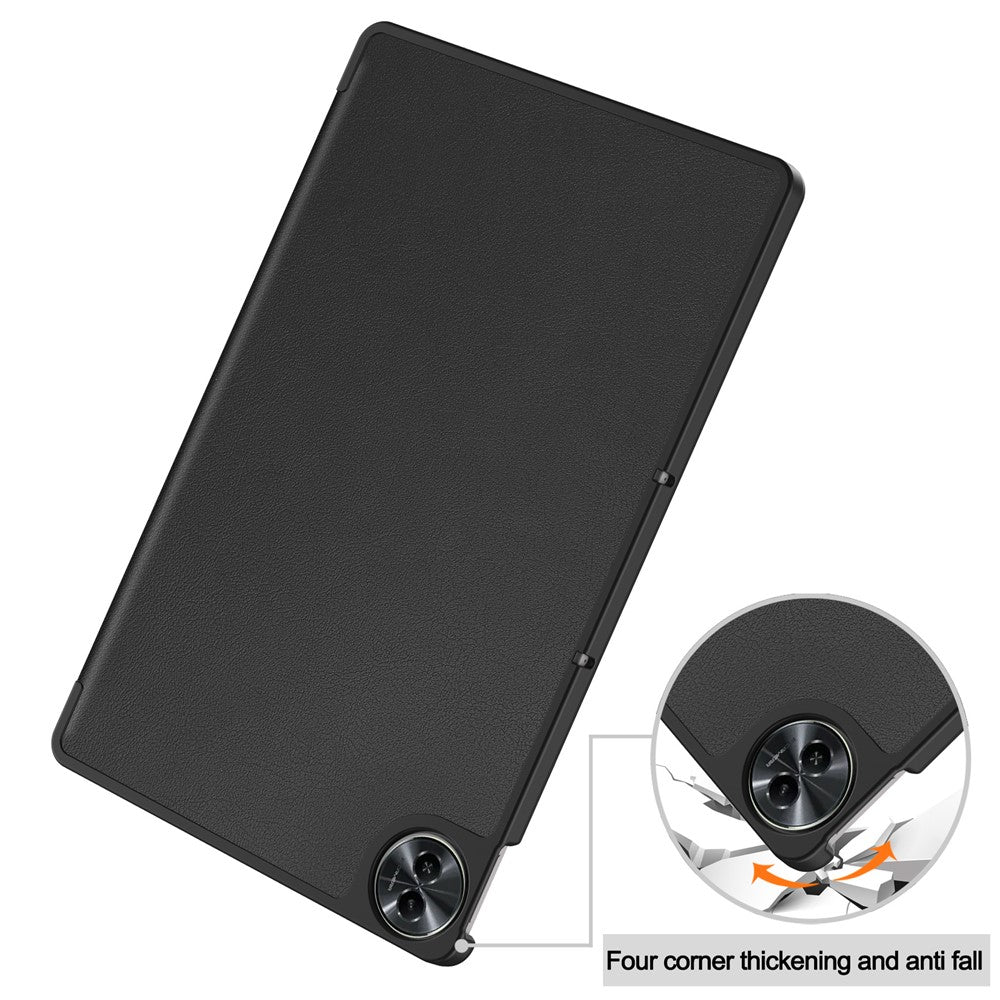 For Realme Pad 2 Trifold Stand Tablet Case PU Leather Full Protection Cover