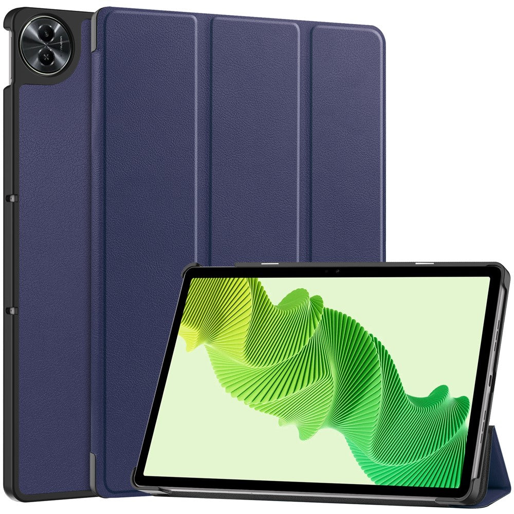 For Realme Pad 2 Trifold Stand Tablet Case PU Leather Full Protection Cover
