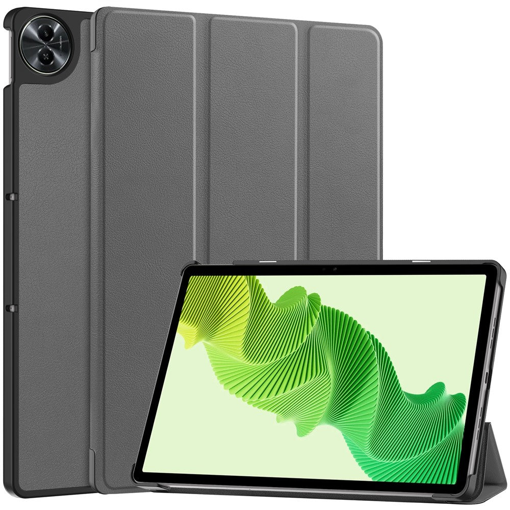 For Realme Pad 2 Trifold Stand Tablet Case PU Leather Full Protection Cover