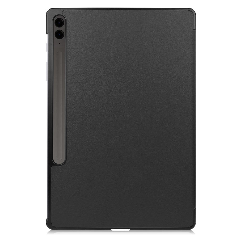 For Samsung Galaxy Tab S9 FE+ Leather Case Tablet Cover with Tri-fold Stand