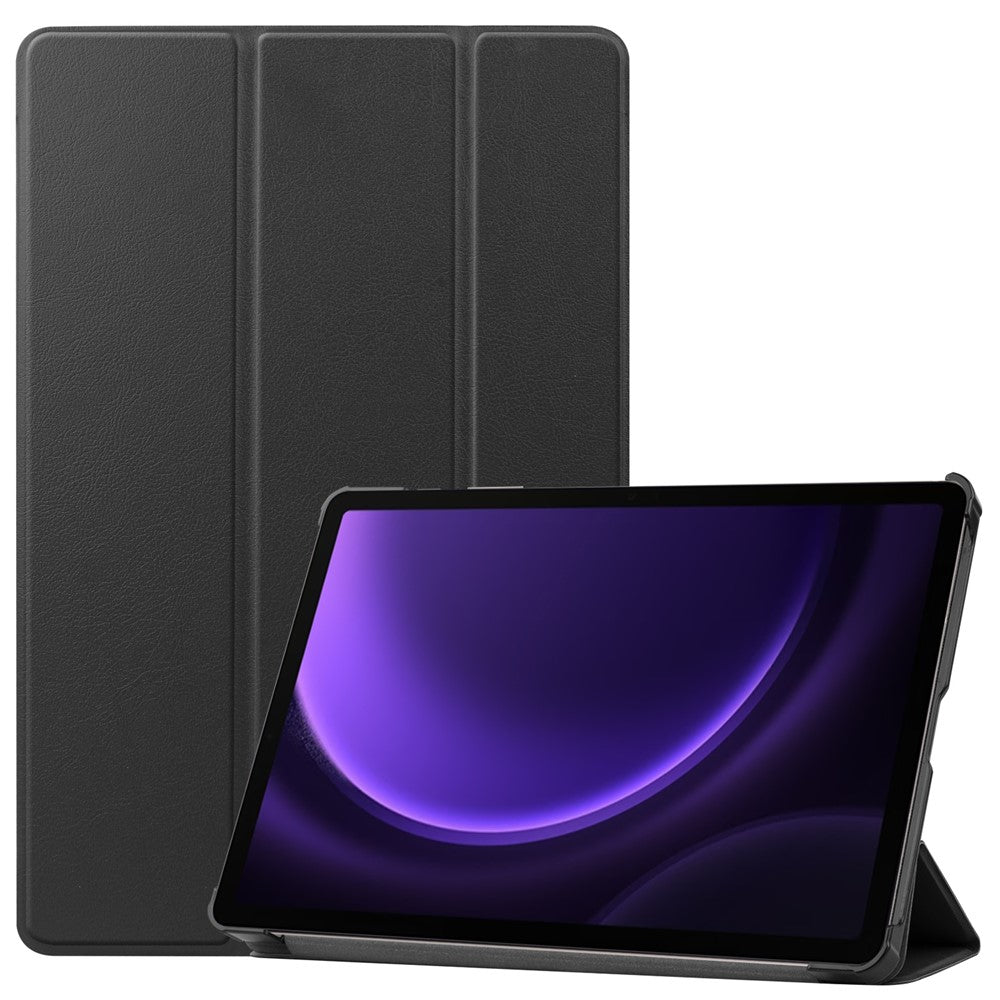 For Samsung Galaxy Tab S10 FE / S9 FE Case Tri-Fold Stand PU Leather Tablet Cover