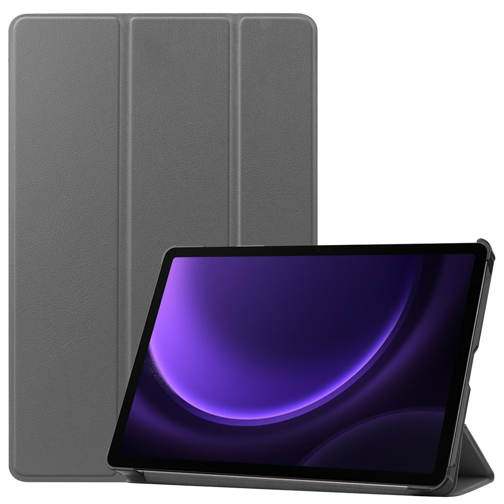 For Samsung Galaxy Tab S10 FE / S9 FE Case Tri-Fold Stand PU Leather Tablet Cover