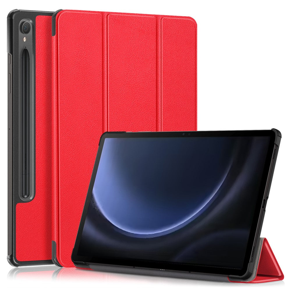 For Samsung Galaxy Tab S10 FE / S9 FE SM-X510 SM-X516 / S9 Leather Case Trifold Stand Tablet Cover