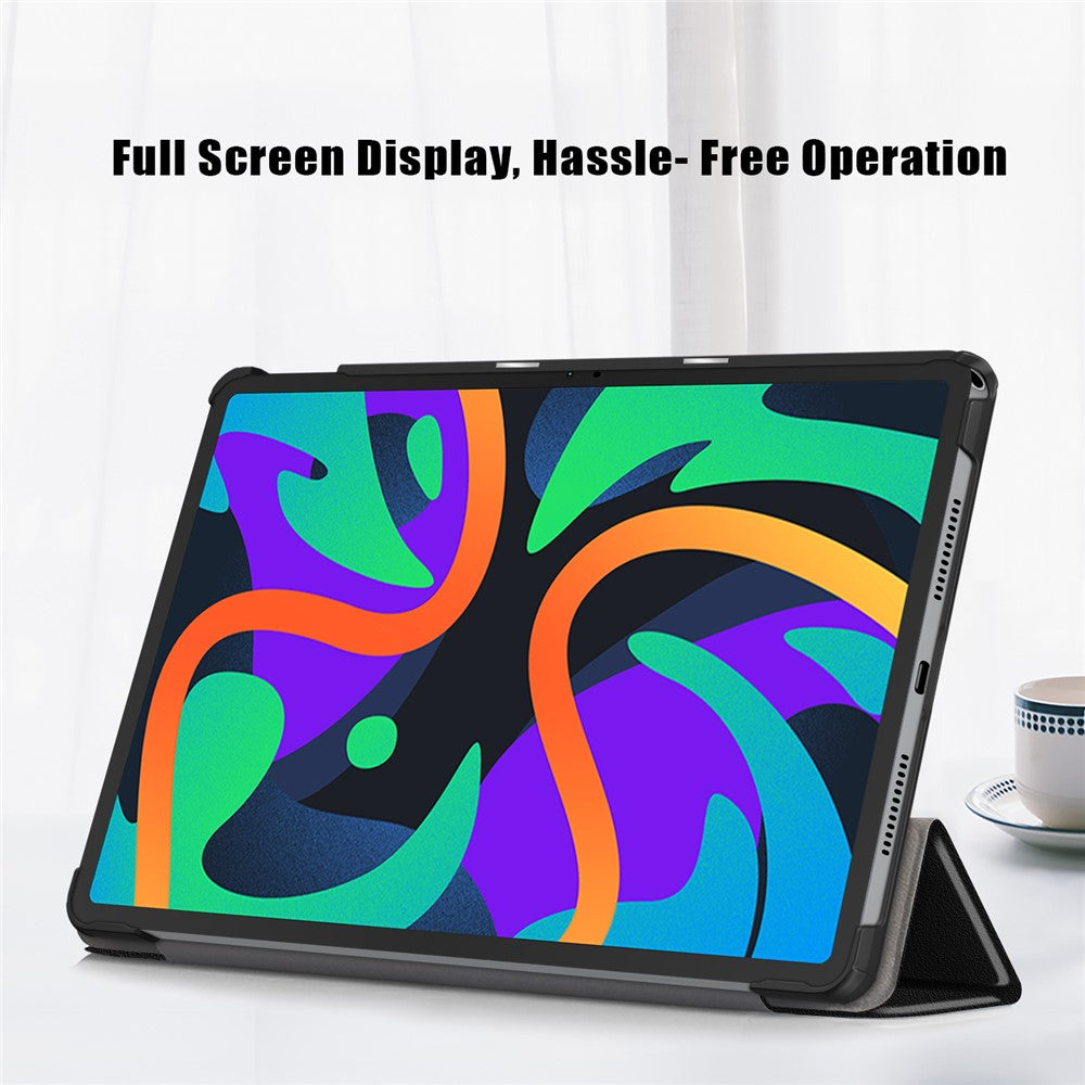 For Lenovo Tab M11 / Xiaoxin Pad 11 2024 PU Leather Trifold Stand Cover Smart Tablet Case