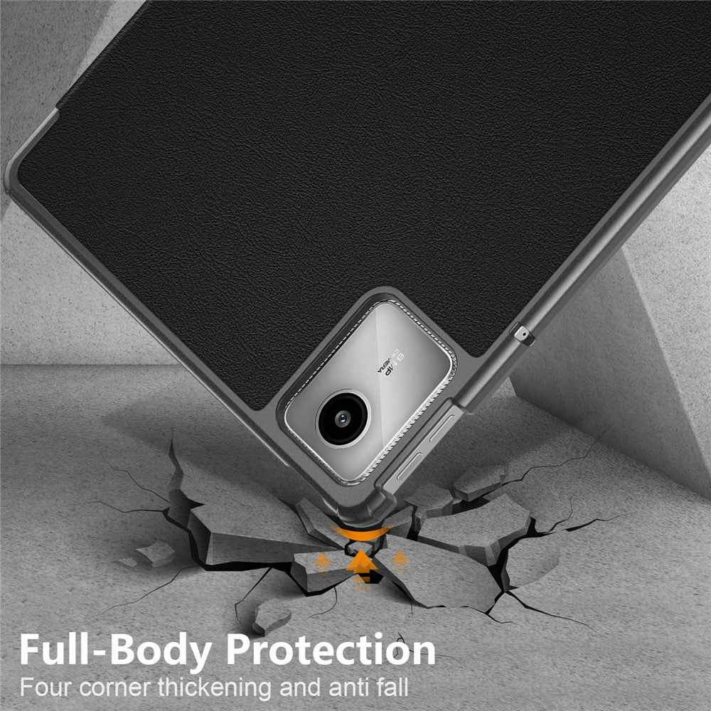 For Lenovo Tab M11 / Xiaoxin Pad 11 2024 PU Leather Trifold Stand Cover Smart Tablet Case