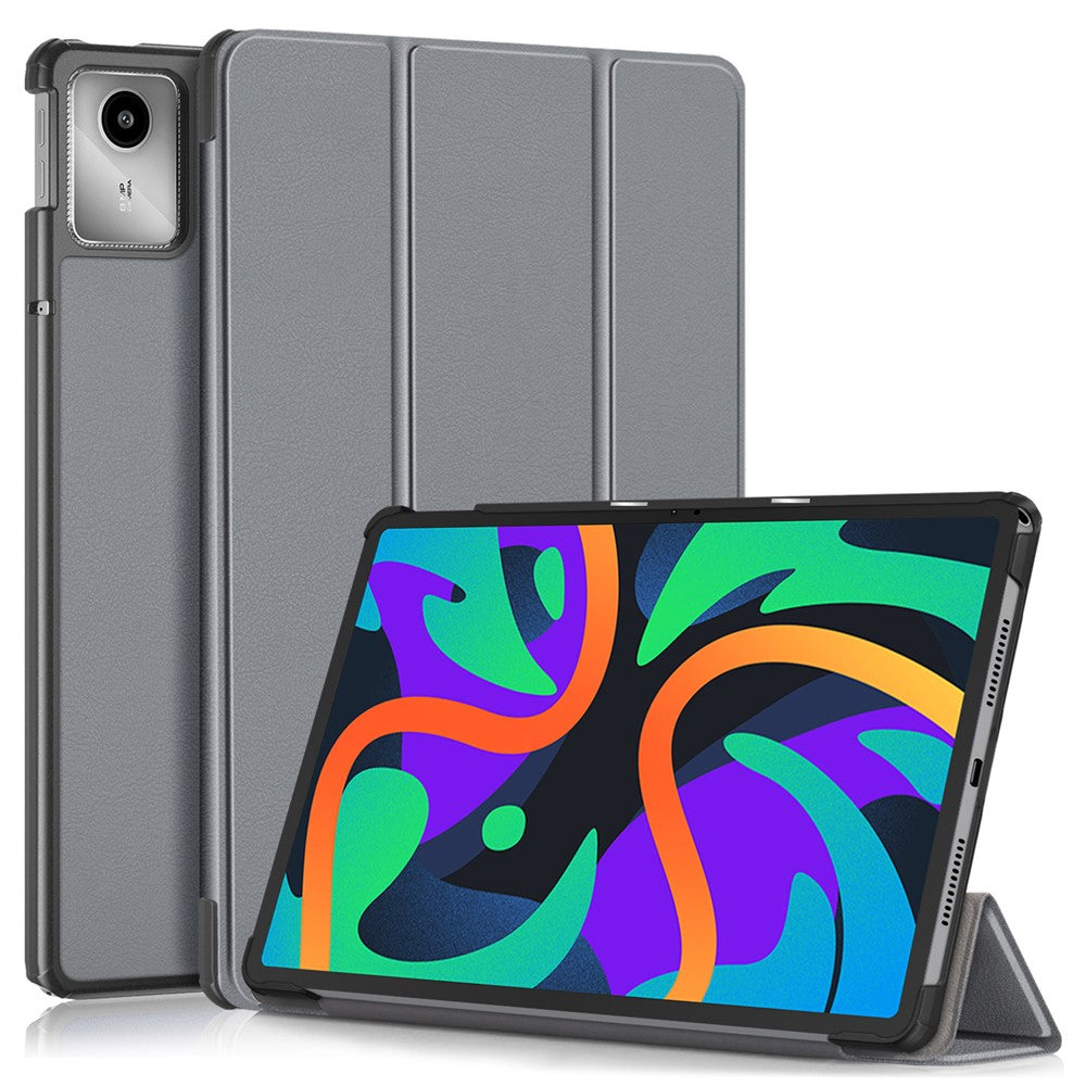 For Lenovo Tab M11 / Xiaoxin Pad 11 2024 PU Leather Trifold Stand Cover Smart Tablet Case