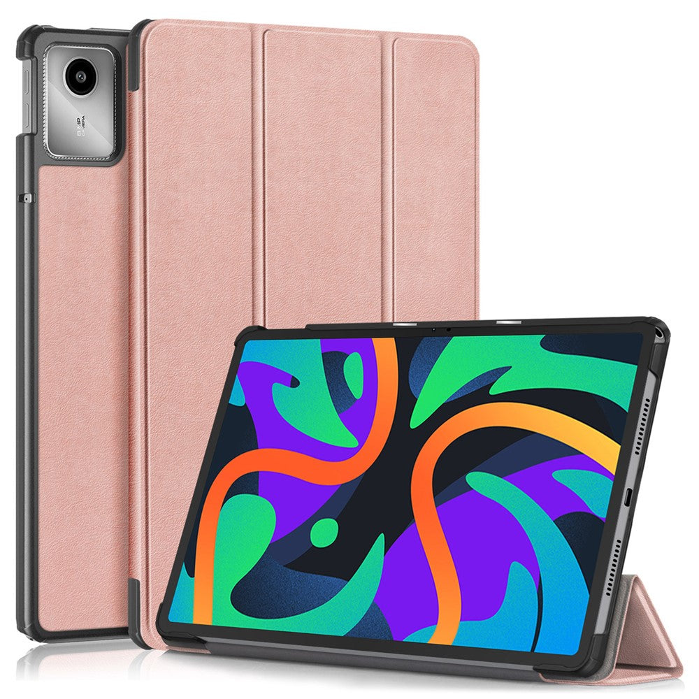 For Lenovo Tab M11 / Xiaoxin Pad 11 2024 PU Leather Trifold Stand Cover Smart Tablet Case