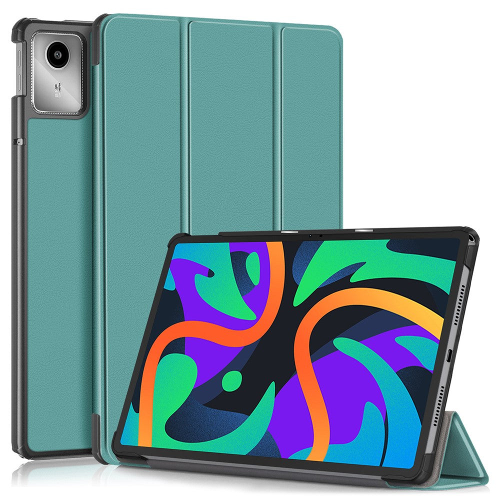 For Lenovo Tab M11 / Xiaoxin Pad 11 2024 PU Leather Trifold Stand Cover Smart Tablet Case