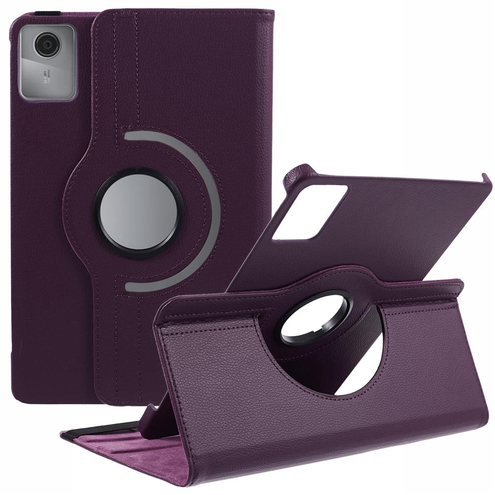 For Lenovo Tab M11 / Xiaoxin Pad 11 2024 Leather Case Rotating Stand Tablet Cover