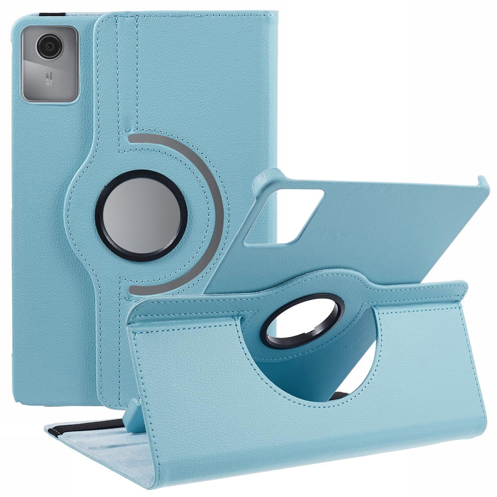For Lenovo Tab M11 / Xiaoxin Pad 11 2024 Leather Case Rotating Stand Tablet Cover