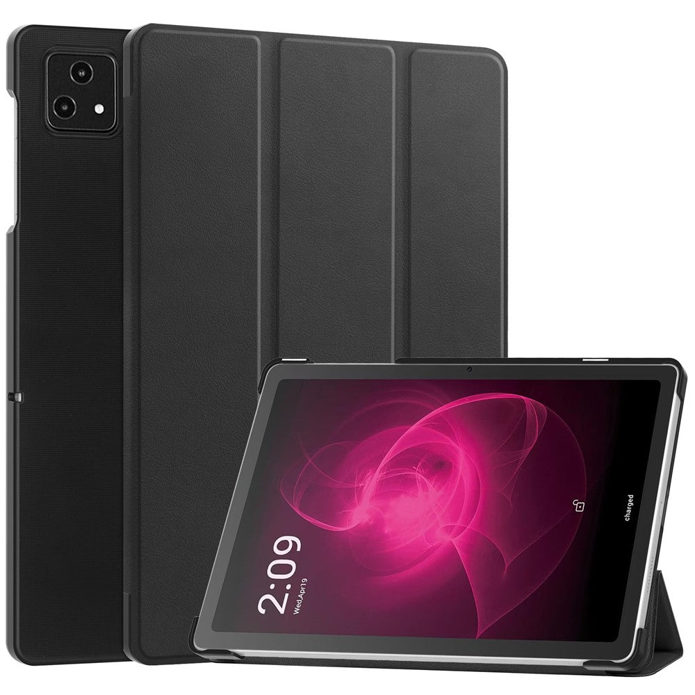 For T-Mobile REVVL Tab Tri-fold Stand Smart Case PU Leather Tablet Cover