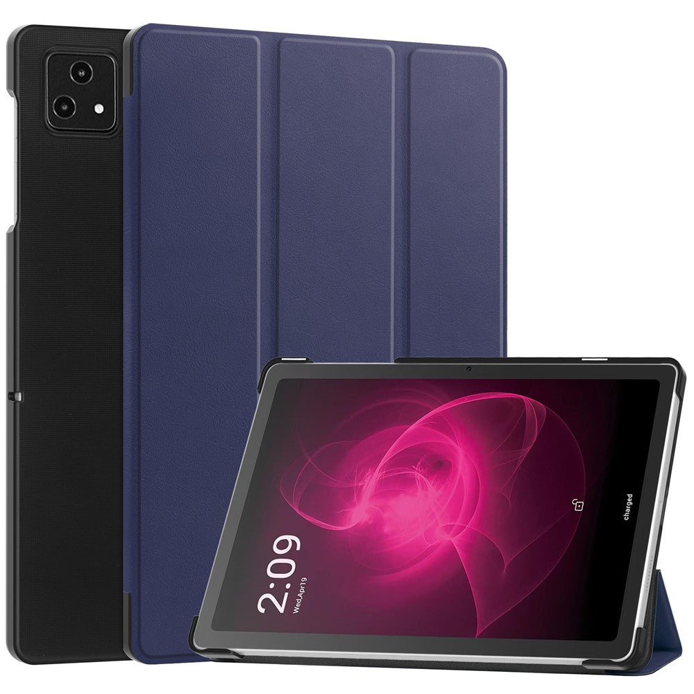 For T-Mobile REVVL Tab Tri-fold Stand Smart Case PU Leather Tablet Cover