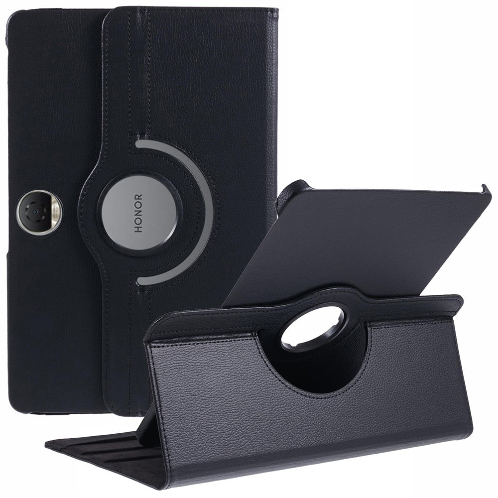 For Honor Pad 9 Case Scratch-resistant PU Leather Tablet Cover with Rotating Stand