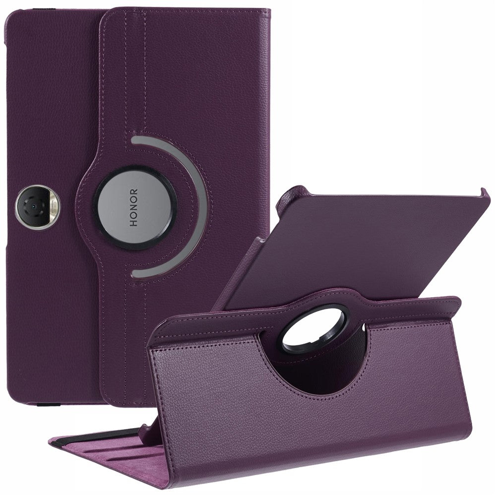 For Honor Pad 9 Case Scratch-resistant PU Leather Tablet Cover with Rotating Stand