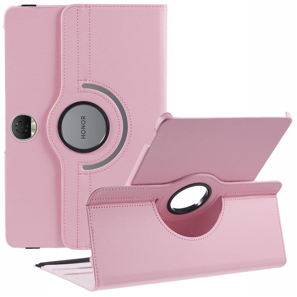 For Honor Pad 9 Case Scratch-resistant PU Leather Tablet Cover with Rotating Stand