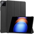 For Xiaomi Pad 6S Pro 12.4 Leather Case Tri-fold Stand Auto Wake / Sleep Smart Shell