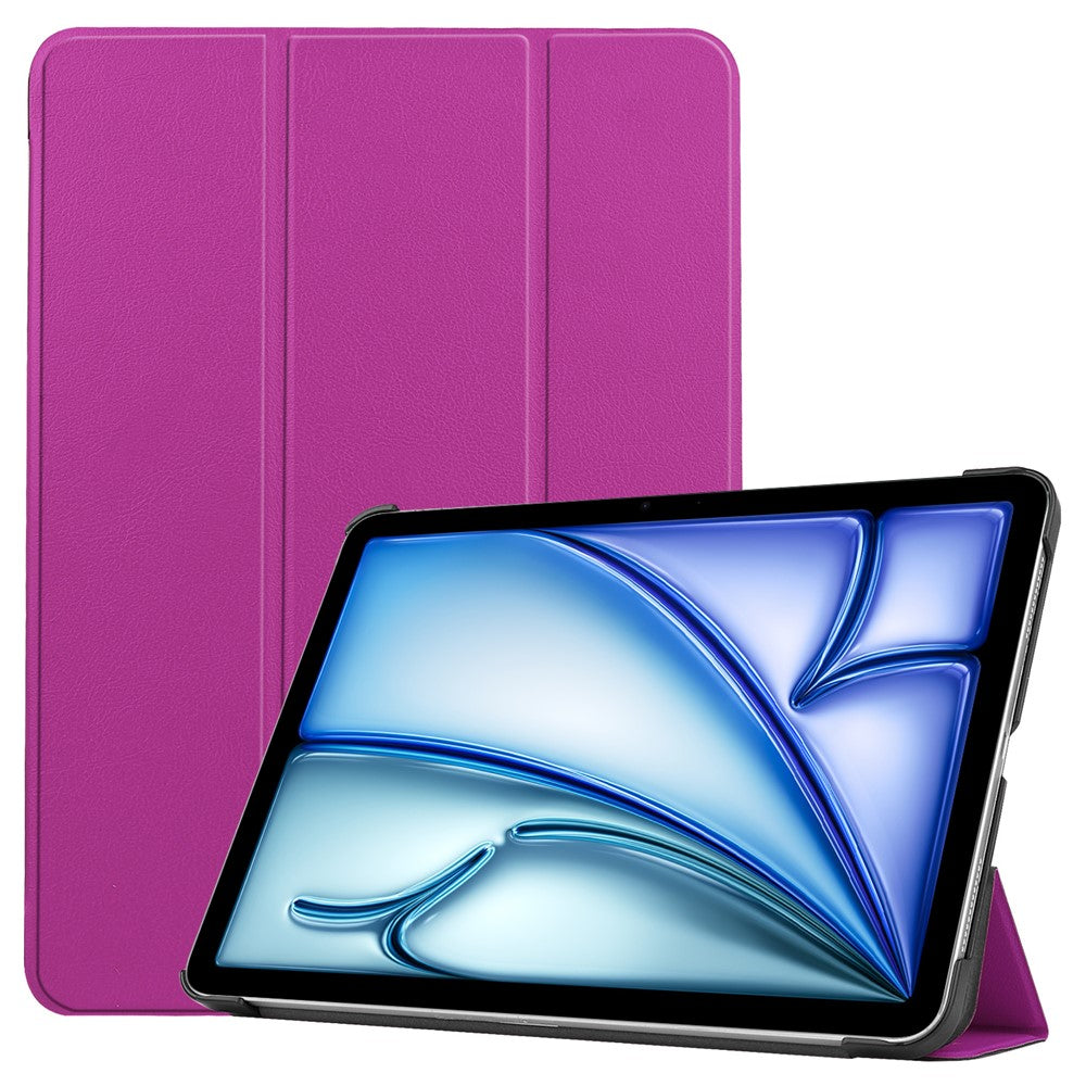 For iPad Air 11 (2026) / (2025) / (2024) Case PU Leather Protective Tri-Fold Stand Smart Cover