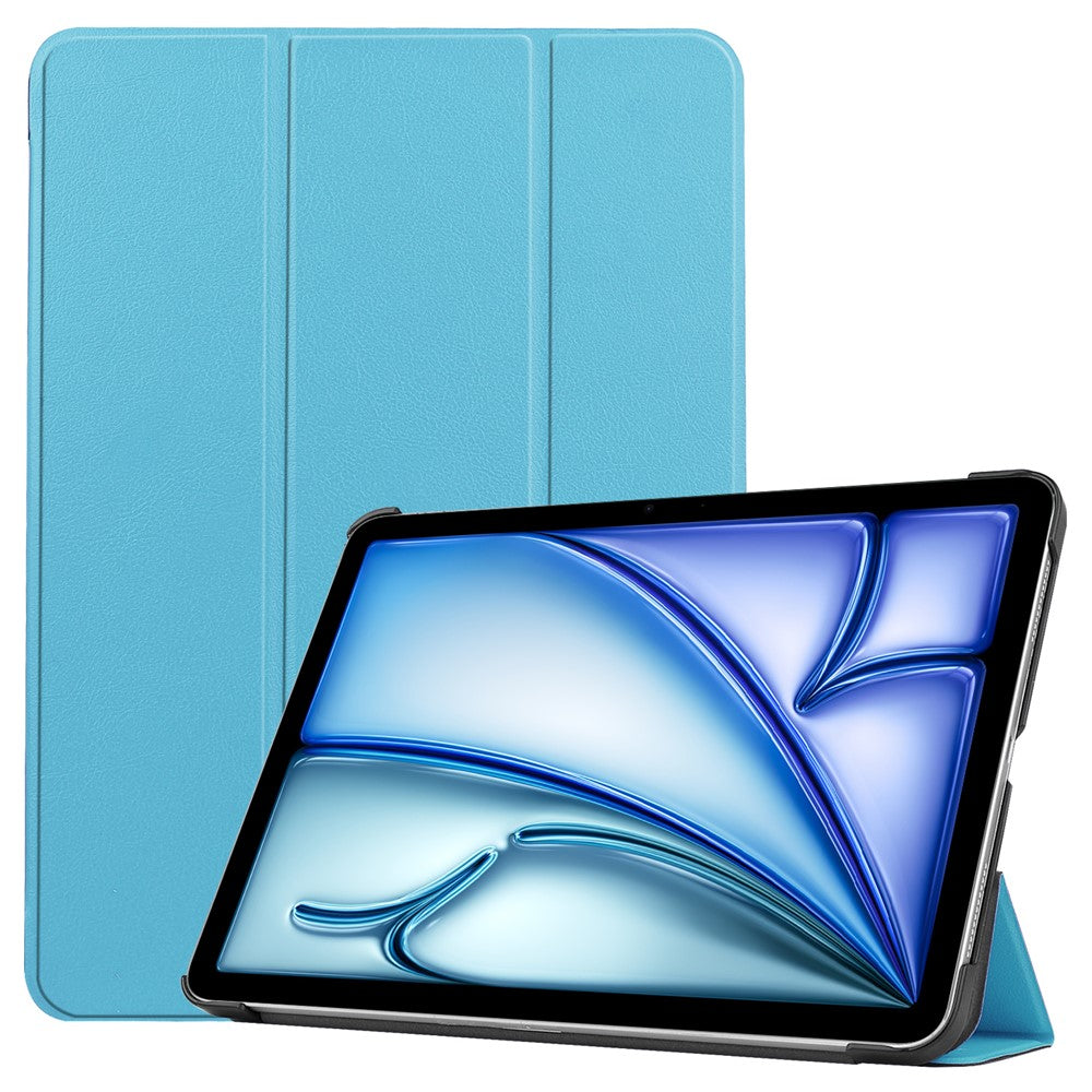 For iPad Air 11 (2026) / (2025) / (2024) Case PU Leather Protective Tri-Fold Stand Smart Cover