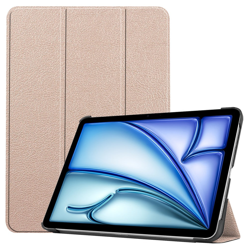 For iPad Air 11 (2026) / (2025) / (2024) Case PU Leather Protective Tri-Fold Stand Smart Cover