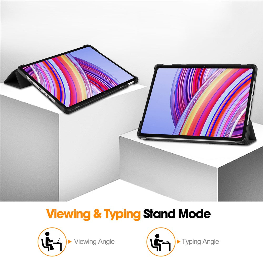 Tablet Case for Xiaomi Redmi Pad Pro/Redmi Pad Pro 5G/Poco Pad Tri-Fold Stand Leather Cover