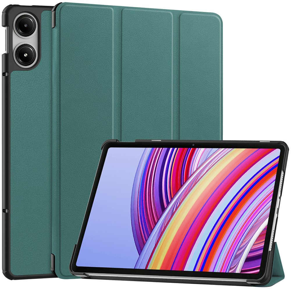 Tablet Case for Xiaomi Redmi Pad Pro/Redmi Pad Pro 5G/Poco Pad Tri-Fold Stand Leather Cover
