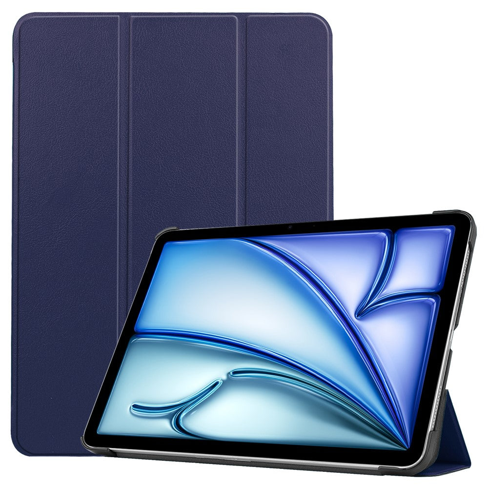 For iPad Air 13 (2026) / (2025) / (2024) Case Auto Wake / Sleep Tri-Fold Stand Leather Tablet Cover
