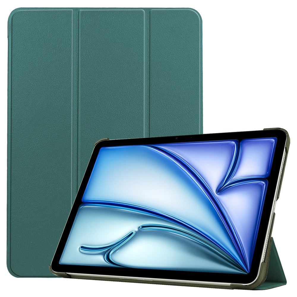 For iPad Air 13 (2026) / (2025) / (2024) Case Auto Wake / Sleep Tri-Fold Stand Leather Tablet Cover