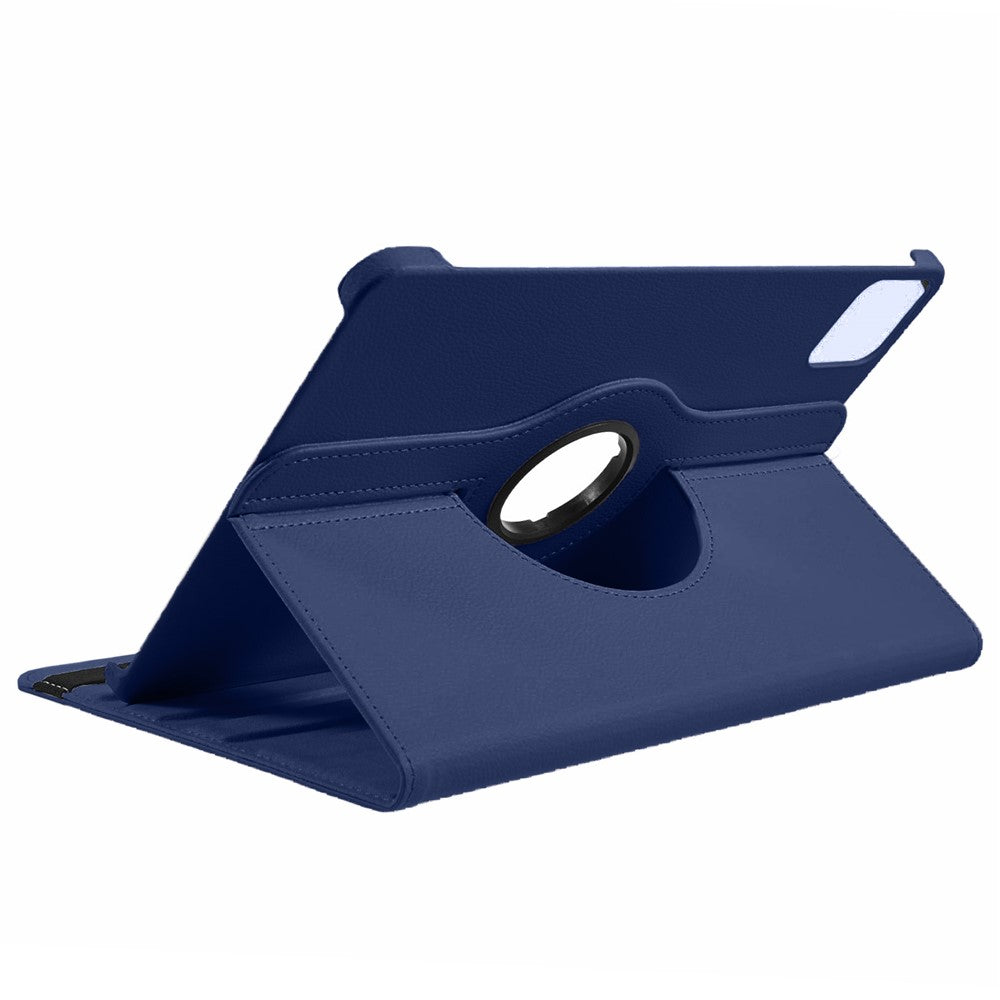 For Xiaomi Pad 6S Pro 12.4 Case Rotating Stand PU Leather+PC Tablet Cover with Elastic Band