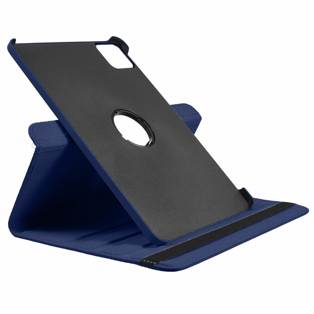 For Xiaomi Pad 6S Pro 12.4 Case Rotating Stand PU Leather+PC Tablet Cover with Elastic Band