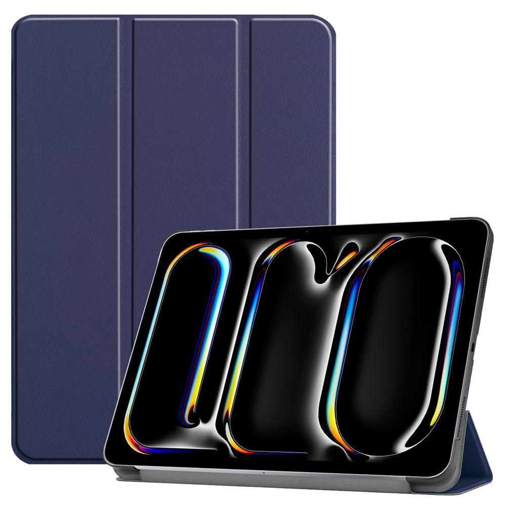 For iPad Pro 13 (2025) / 13 (2024) Case Auto Wake / Sleep Tri-Fold Stand Leather Tablet Cover