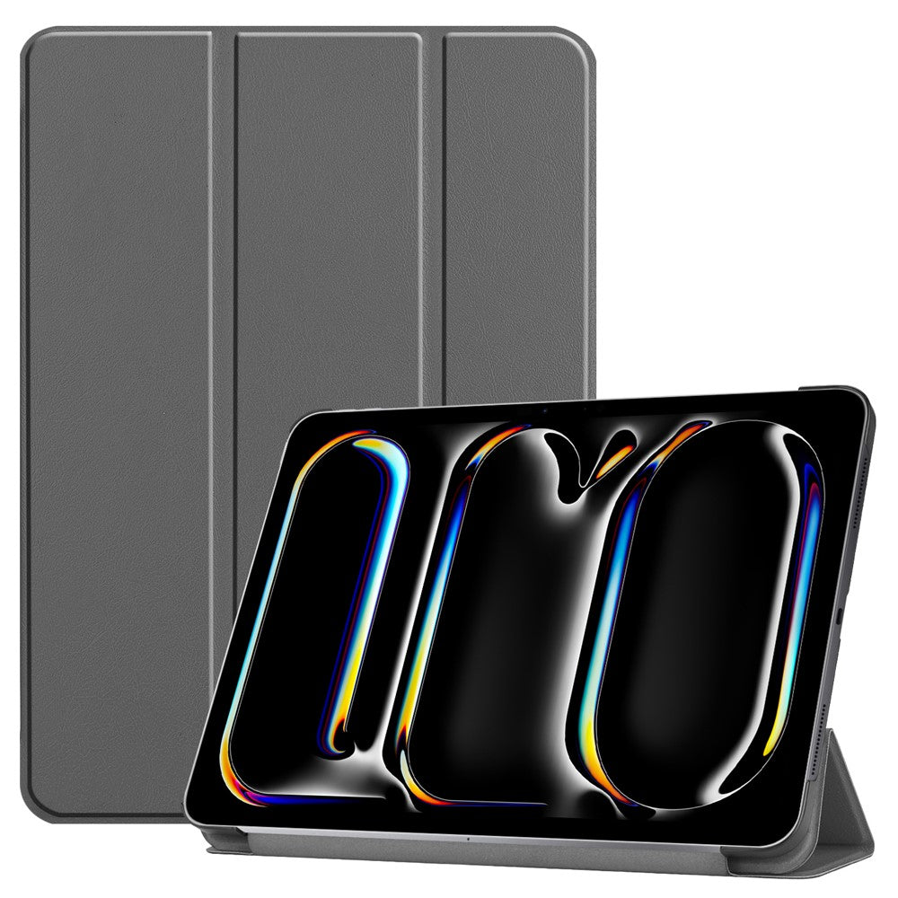 For iPad Pro 13 (2025) / 13 (2024) Case Auto Wake / Sleep Tri-Fold Stand Leather Tablet Cover