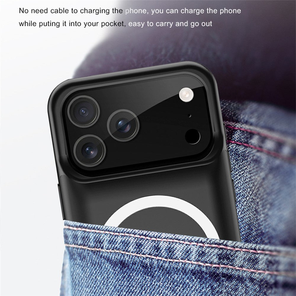 A29S For iPhone 17 Pro Phone Charger Battery Case Soft Edge 6000mAh Power Bank Compatible with MagSafe