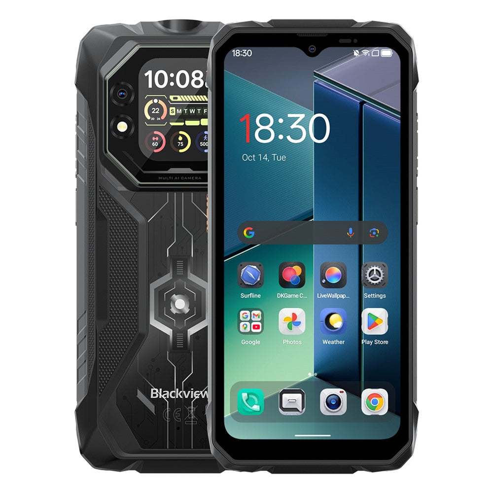 BLACKVIEW ROCK 1 AI Rugged Smartphone 6.56 Inch Screen Android 16 4G Cellphone with 15000mAh Battery, 8GB+16GB